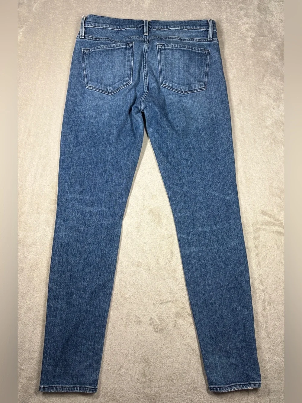 FRAME Le Garçon Rodeo Blue Cropped Denim Blue Jeans Size 25